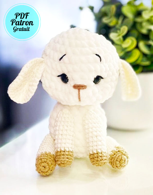 Mignon agneau Mutly Amigurumi Patron Gratuit (1)