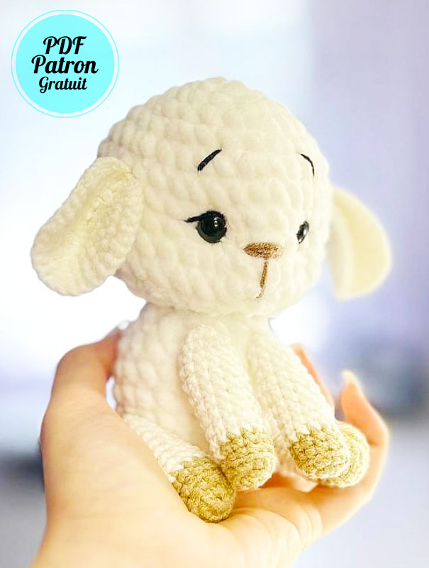Mignon agneau Mutly Amigurumi Patron Gratuit (3)