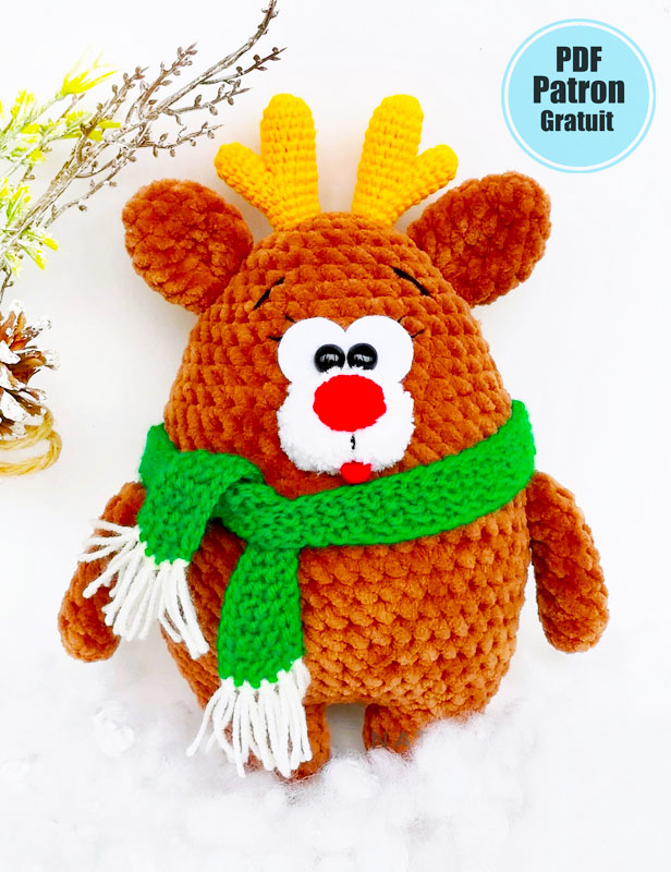 Amigurumi Gros Cerf Patron PDF Gratuit (1)