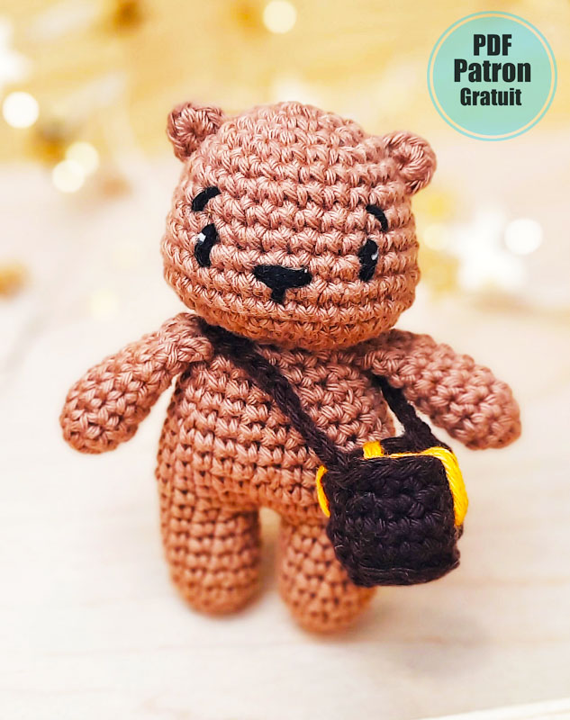 Ours avec un Sac Tonneau de Miel Amigurumi Patron (2)
