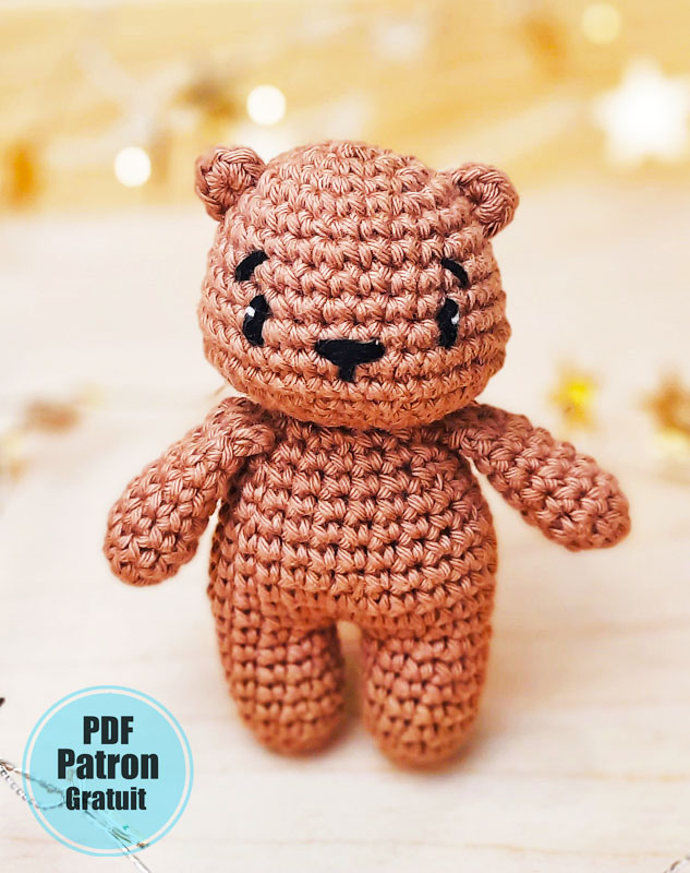 Ours avec un Sac Tonneau de Miel Amigurumi Patron (3)