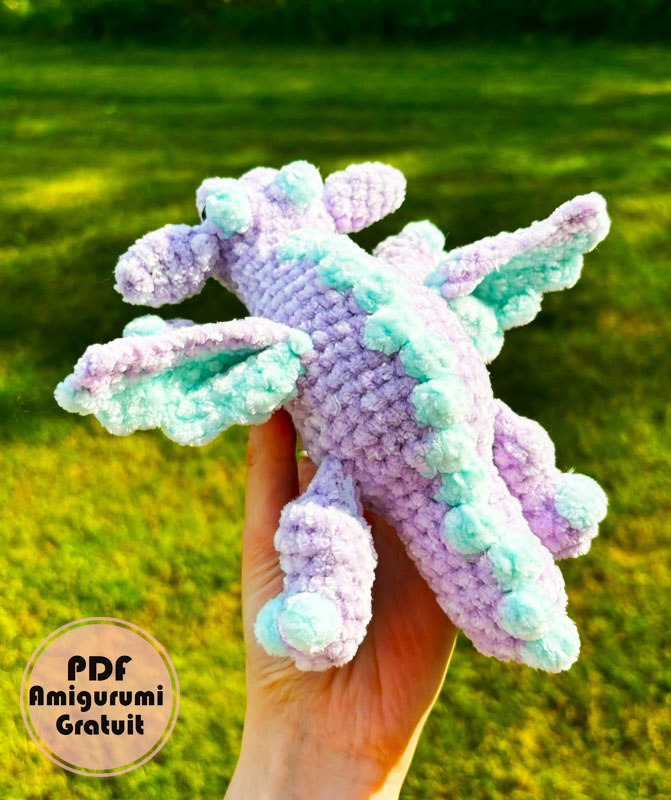 Amigurumi Peluche Dragon Ehecatl Tuto PDF Français (2)