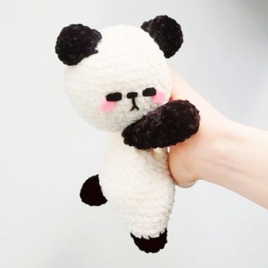 Le triste panda Marly au Crochet Tuto Français (1)