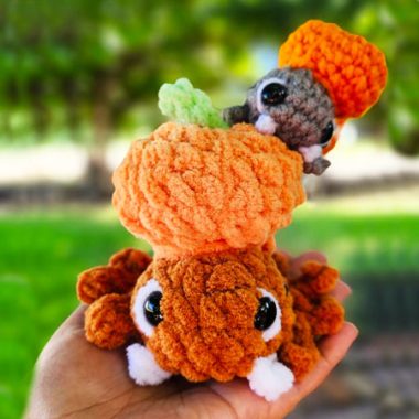 Araignée Effrayante au Crochet Porte-clés Modèle Gratuit (1)
