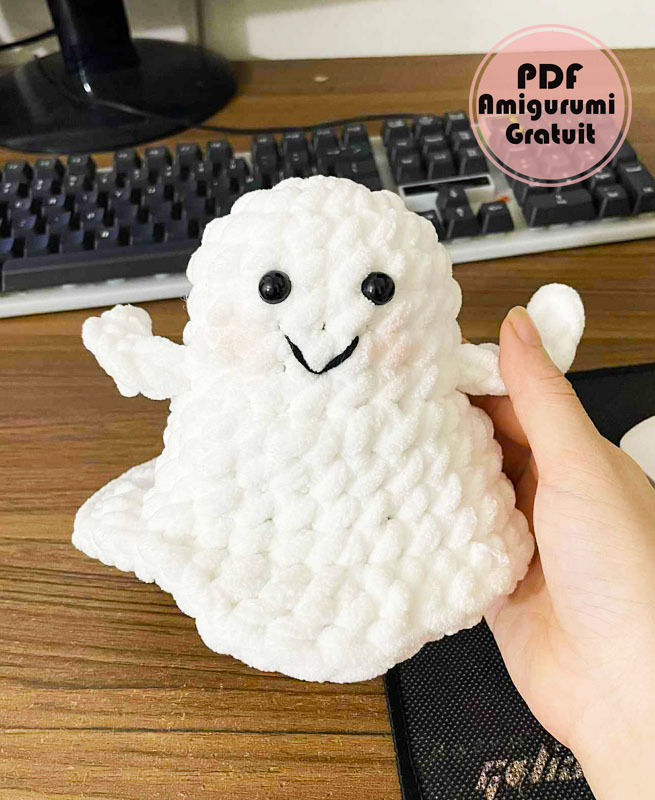 Fantôme au Crochet avec Trois Options de Chapeau Patron (2)