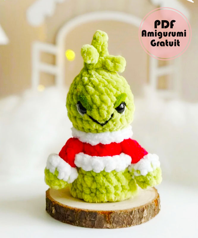 Grinch de Noël Modèle d’Amigurumi Étape par Étape (2)