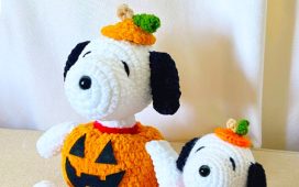 Snoopy à la citrouille Amigurumi PDF Tuto Français (1)