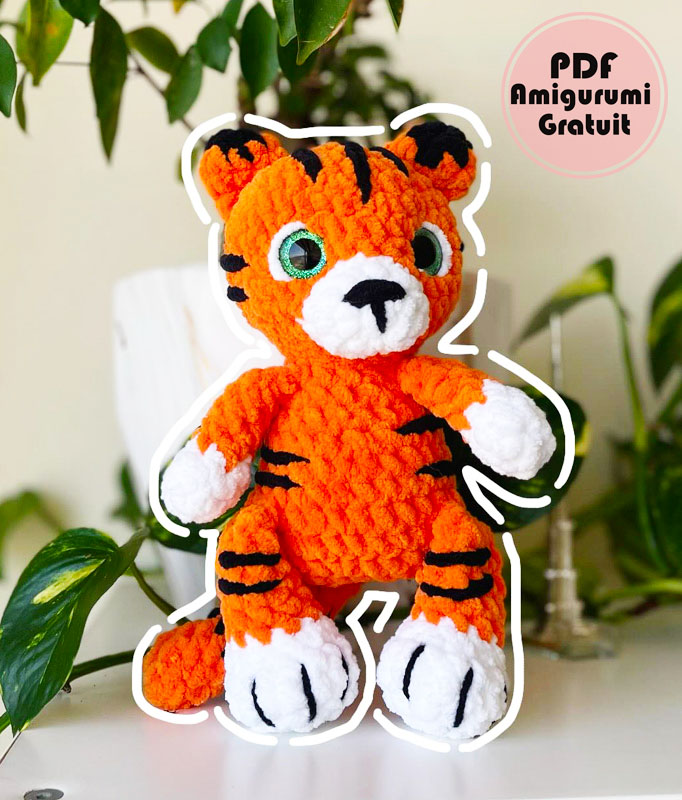 Tigre Rudolph PDF au Crochet Tuto Français Gratuit (2)