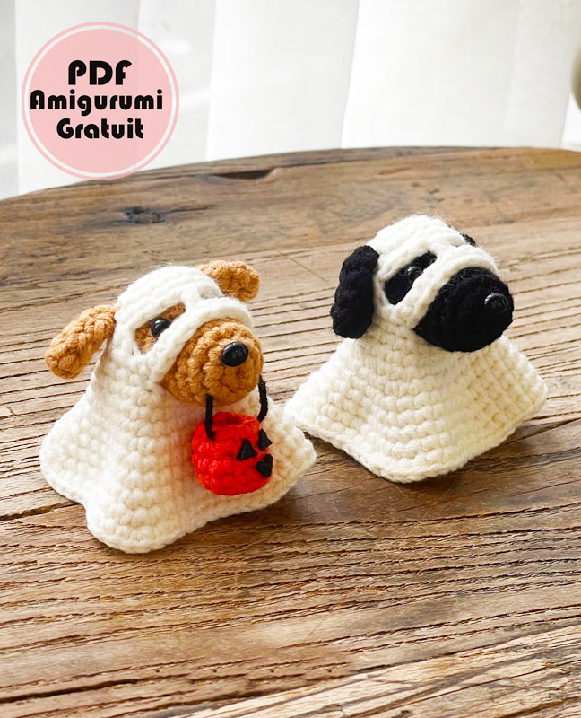 Chiot d'Halloween au Crochet Patron Gratuit 1