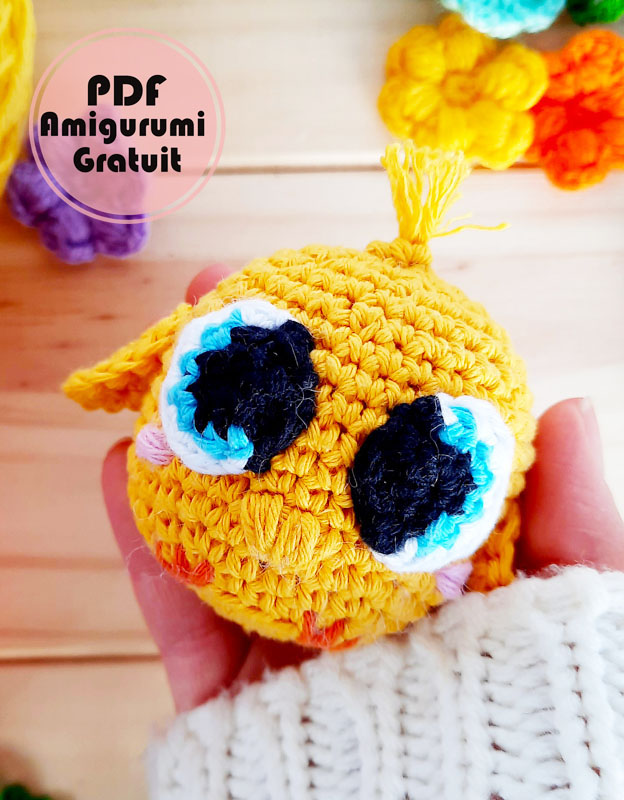 Poussin au crochet aux Grands Yeux PDF Patron Gratuit