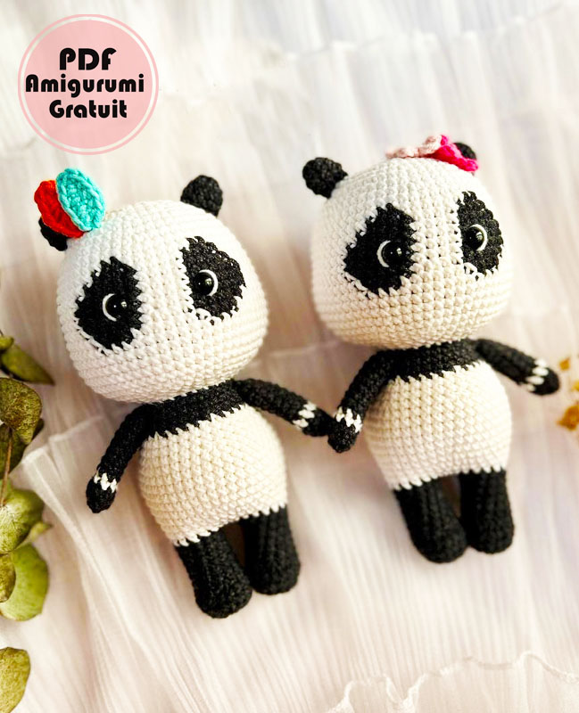 Amigurumi Panda Marty PDF Tuto Patron Français