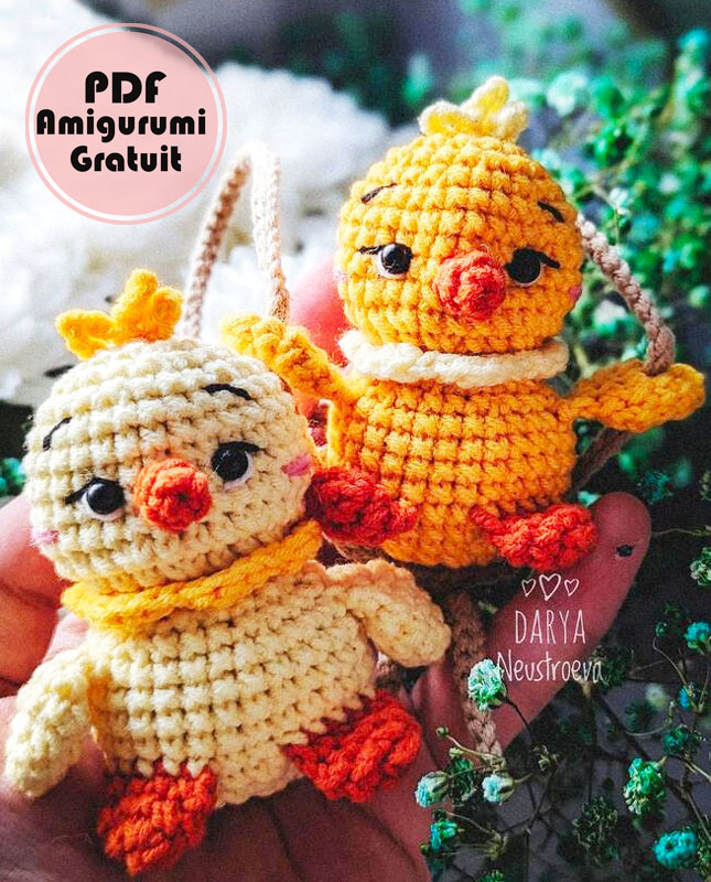 Amigurumi Poussin sur Balançoire PDF Tuto Français 1