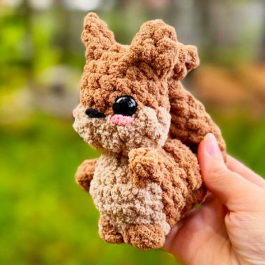 Bébé Écureuil Amigurumi PDF Patron Étape par Étape (1)